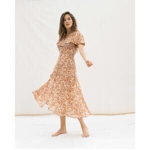 Christy Dawn The Daisy Dress In Terracotta Meadow